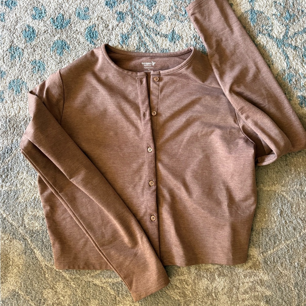 Old Navy Brown Button-Up Cardigan